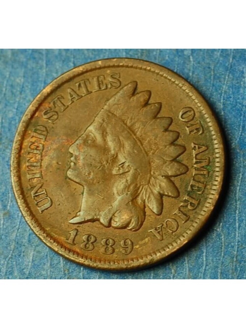 W1897 1889 Indian Head Cent Penny 1c - Check Out Our Store FULL LIBERTY!!